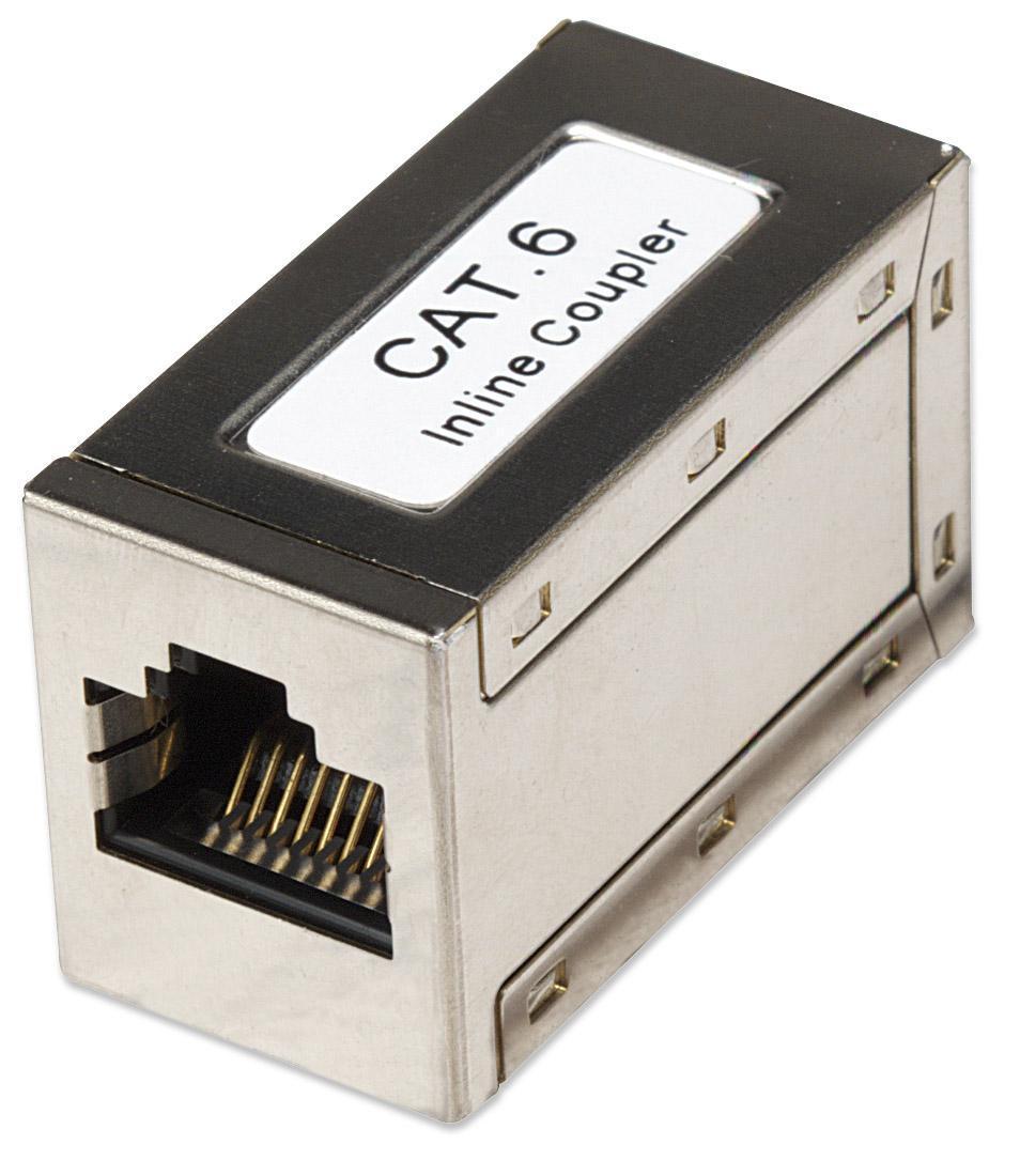Accoppiatore RJ45 Cat6 8P8C Femmina/ Femmina FTP Silver - Techly Professional IWP-ADAP-C6/ST