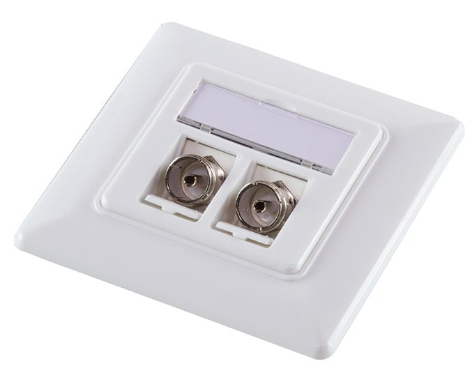 Adattatore Keystone IEC Femmina a F Femmina - Logilink IWP-ADAP-COAXFW