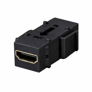 Accoppiatore keystone HDMI con ripetitore nero - Logilink IWP-ADAP-HDRIPB