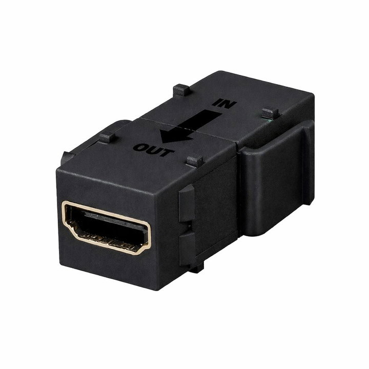 Accoppiatore keystone HDMI con ripetitore nero - Logilink IWP-ADAP-HDRIPB
