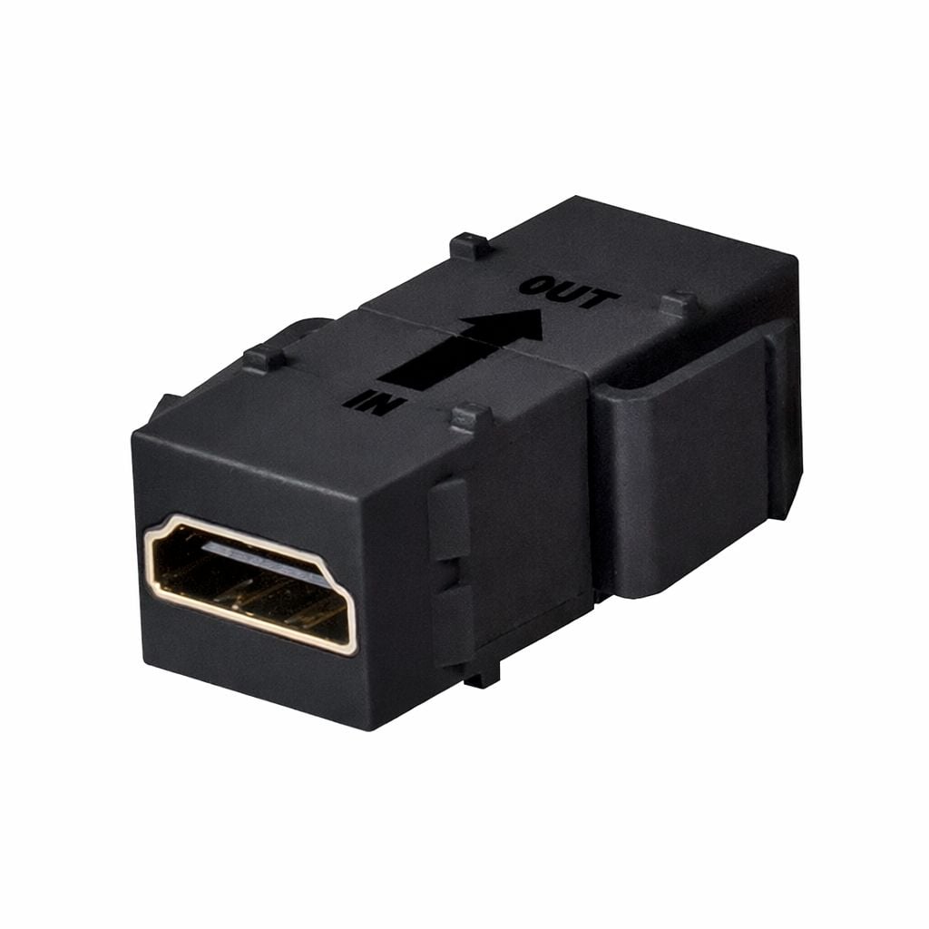 Accoppiatore keystone HDMI con ripetitore nero - Logilink IWP-ADAP-HDRIPB