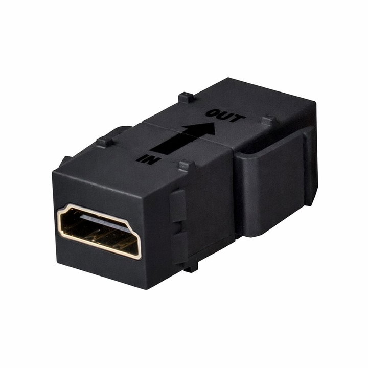 Accoppiatore keystone HDMI con ripetitore nero - Logilink IWP-ADAP-HDRIPB