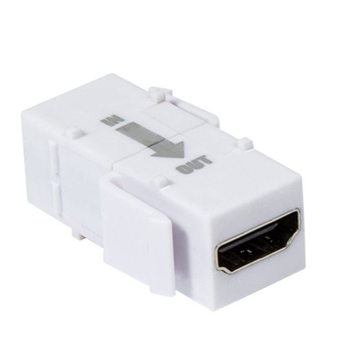 Accoppiatore keystone HDMI con ripetitore bianco - Logilink IWP-ADAP-HDRIPW
