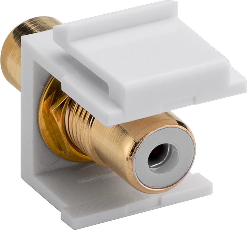 Modulo Keystone Cinch/RCA Bianco - Goobay IWP-ADAP-RCAYFG