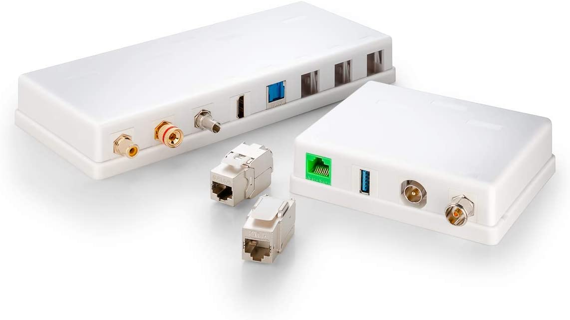 Modulo Keystone Cinch/RCA Bianco - Goobay IWP-ADAP-RCAYFG