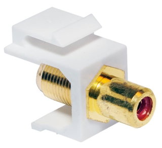 Adattatore Keystone RCA/F F/F Rosso - Logilink IWP-ADAP-RCA/FRF