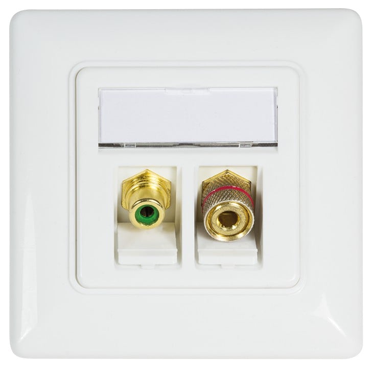Adattatore Keystone RCA/F F/F Rosso - Logilink IWP-ADAP-RCA/FRF