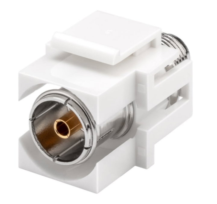Keystone SAT module coaxial antenna F, built-in mounting - Goobay IWP-ADAP-SAT-CFI