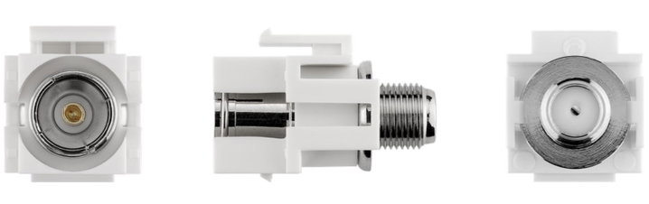 Keystone SAT module coaxial antenna F, built-in mounting - Goobay IWP-ADAP-SAT-CFI
