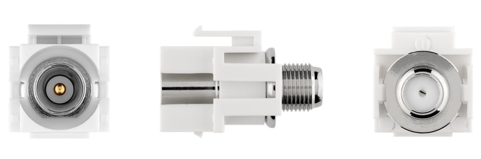 Modulo Keystone SAT Antenna Montaggio ad Incasso Coassiale M - Goobay IWP-ADAP-SAT-CMI