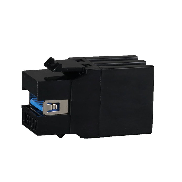 Connettore Keystone USB 3.2 Tipo A Femmina/Femmina Nero - OEM IWP-ADAP-USB3-90