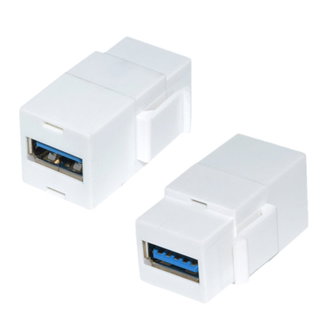 Keystone adapter 2 x USB 3.0 A Female White - Intellinet IWP-ADAP-USB 3 WI