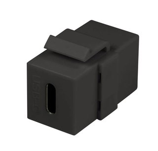Keystone USB-C F/F USB 3.2 Black Connector - Logilink IWP-ADAP-USBCB