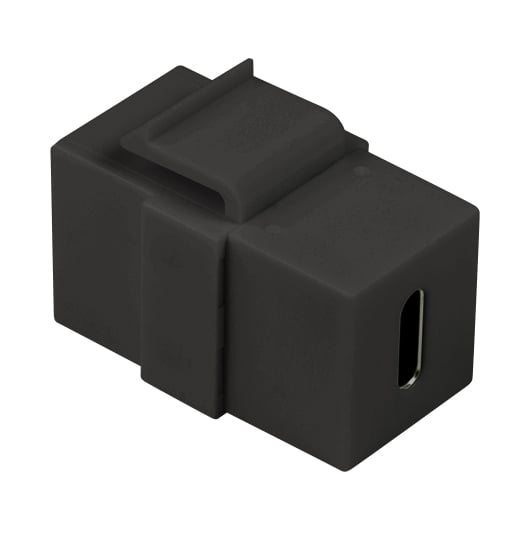 Connettore Keystone USB-C™ F/F 17,2 mm Nero - Logilink IWP-ADAP-USBCB