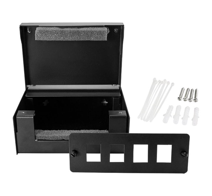 4 Distribution Box Black Doors - Logilink IWP-BOX SC- 48