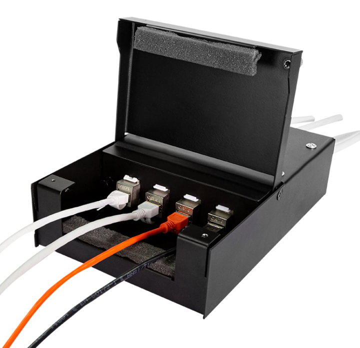 4 Distribution Box Black Doors - Logilink IWP-BOX SC- 48