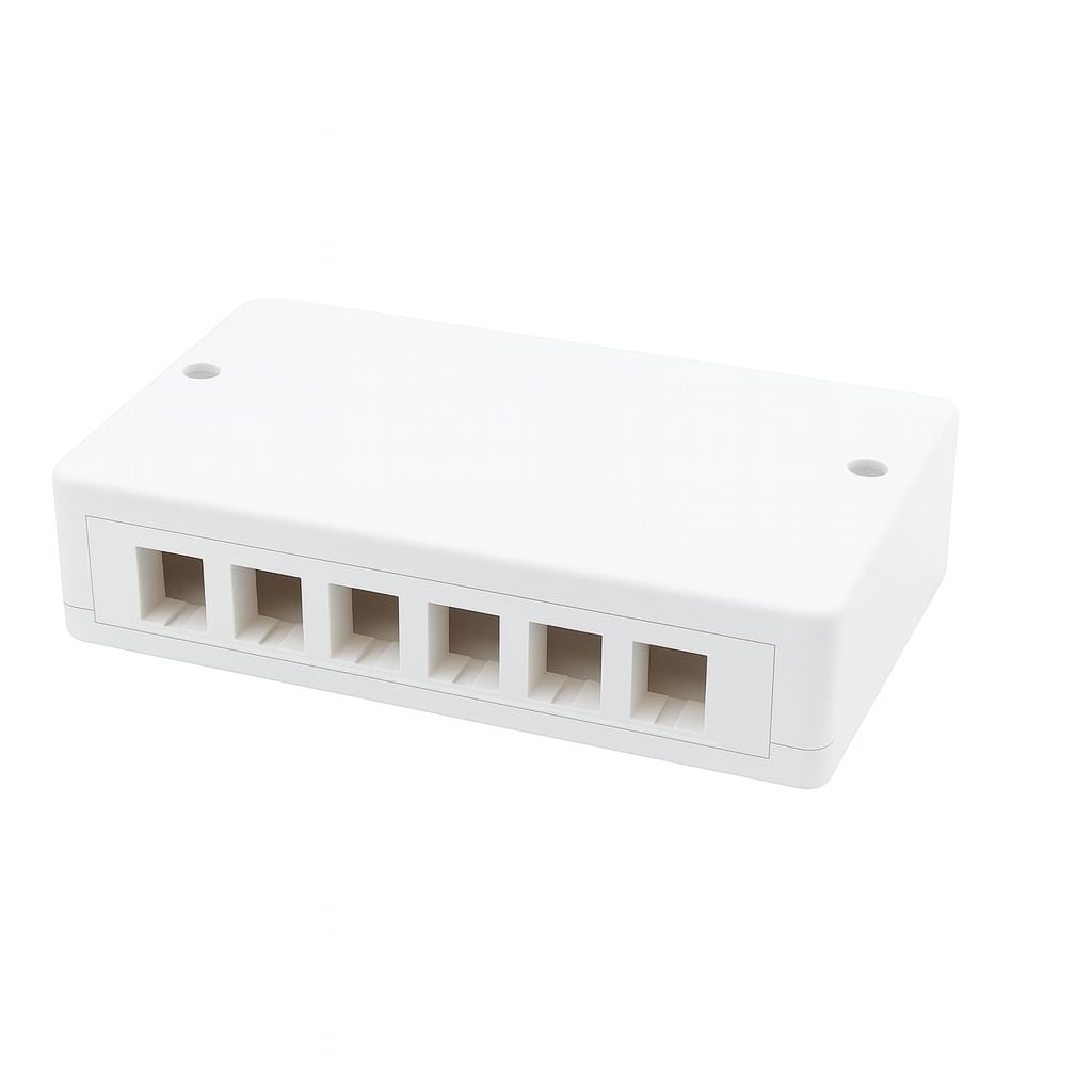 Box di Distribuzione 6/12 porte Keystone - Techly Professional IWP-BOX SC-6T