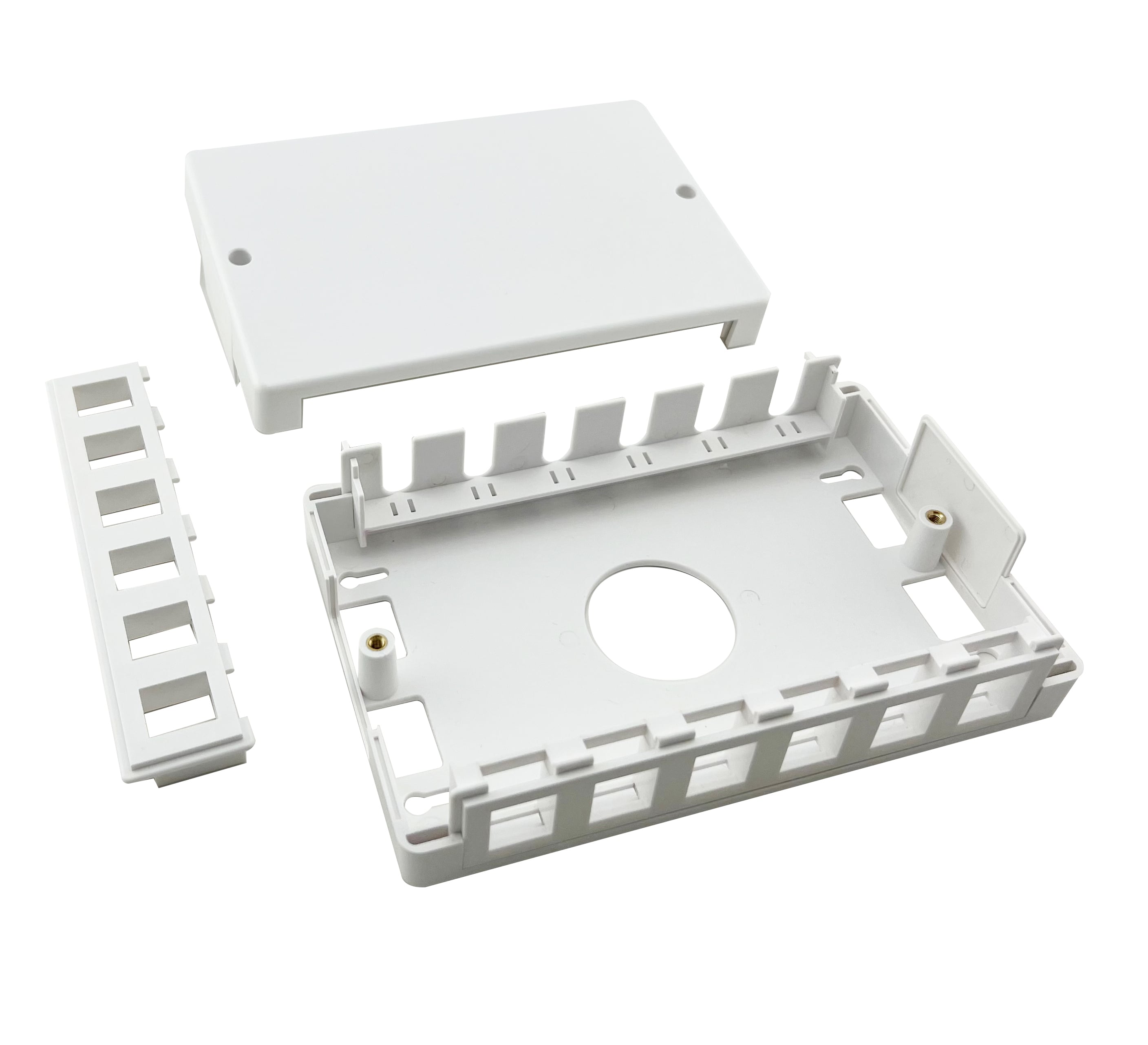 Box di Distribuzione 6/12 porte Keystone - Techly Professional IWP-BOX SC-6T