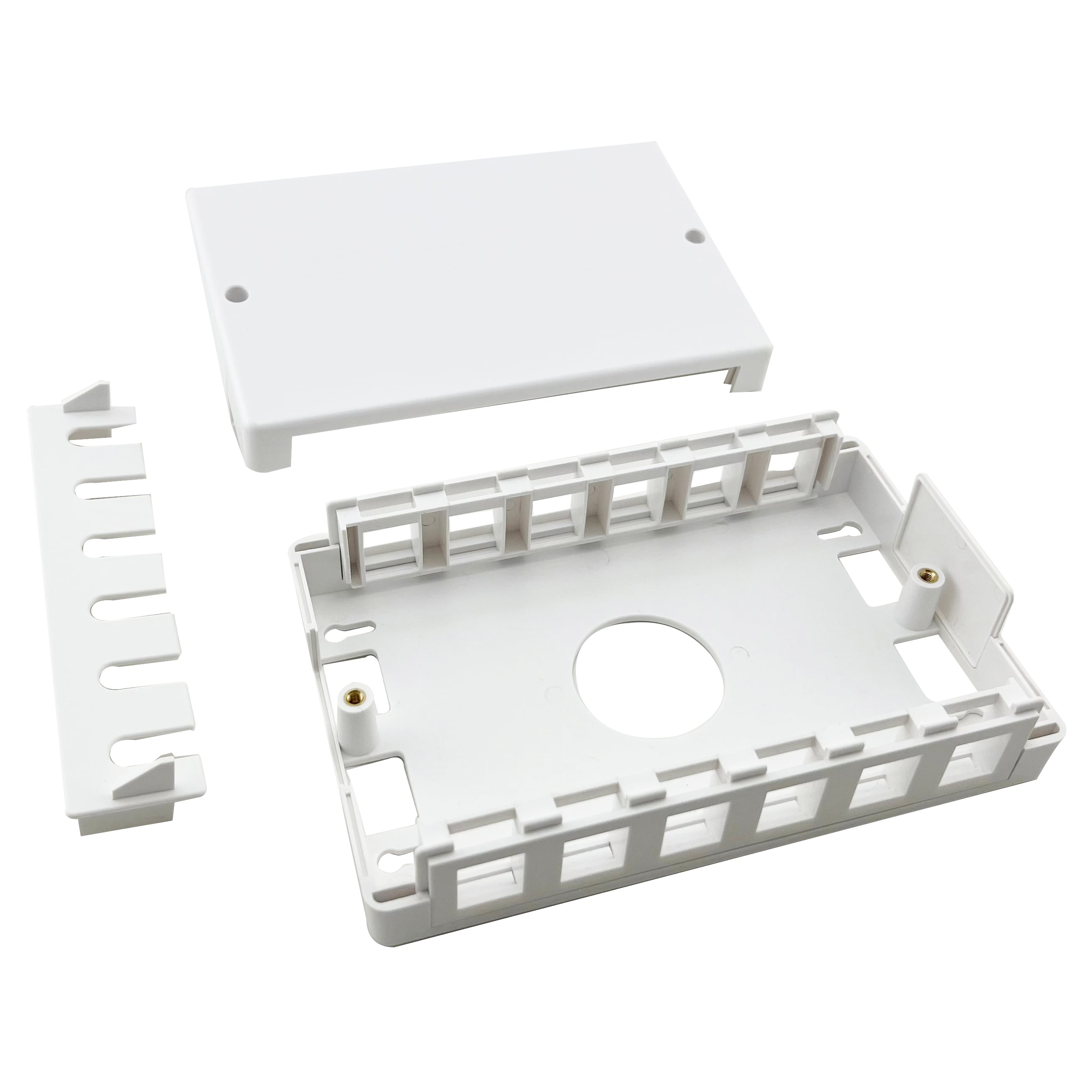 Box di Distribuzione 6/12 porte Keystone - Techly Professional IWP-BOX SC-6T
