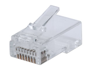 Packing 100 plug RJ 45 passers Cat 5 and FastCrimp - Intellinet IWP-CAT 5 EUJ