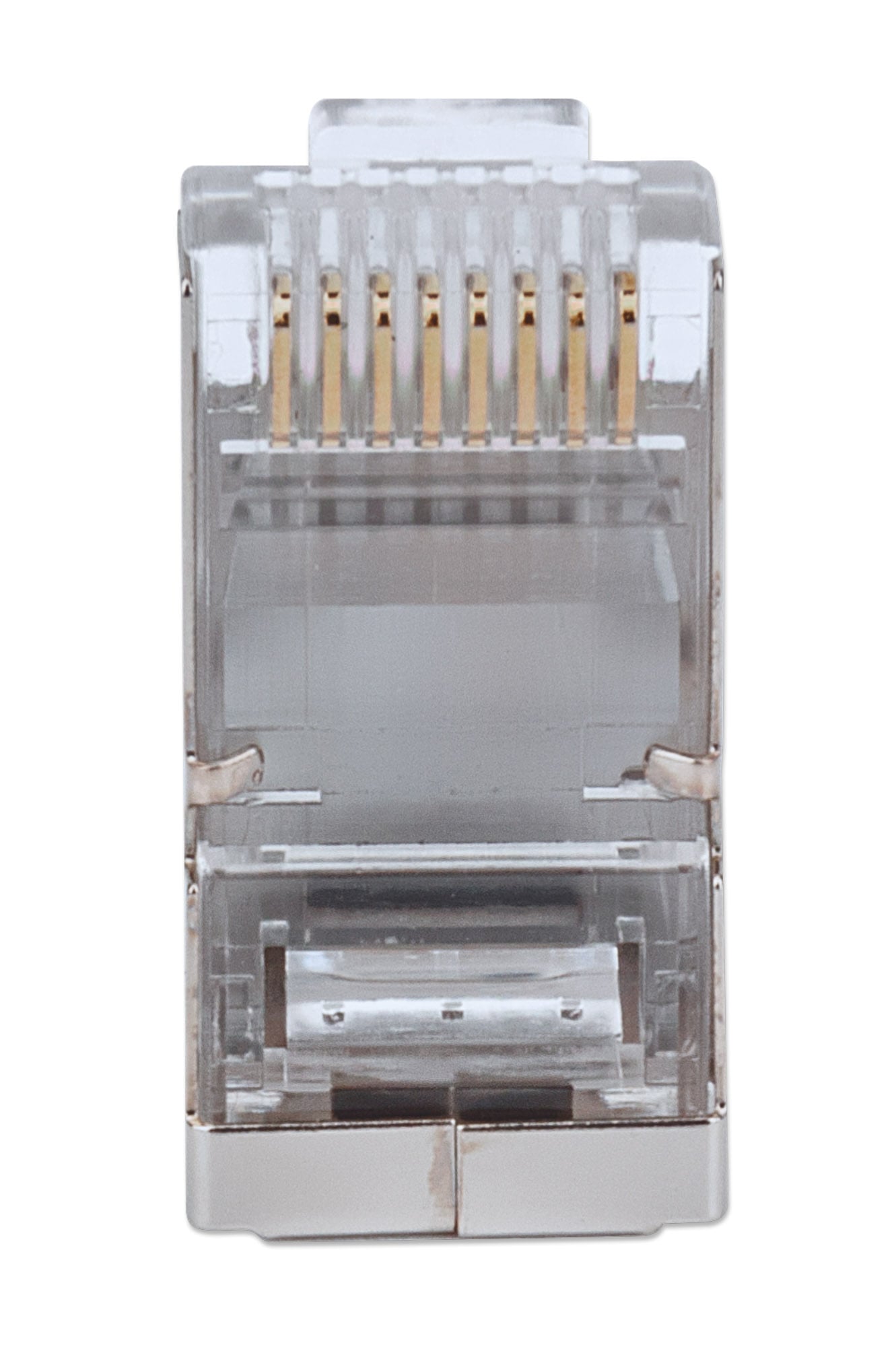 Confezione 100 Plug modulari RJ45 passanti Cat6 FastCrimp - Intellinet IWP-CAT6SJ