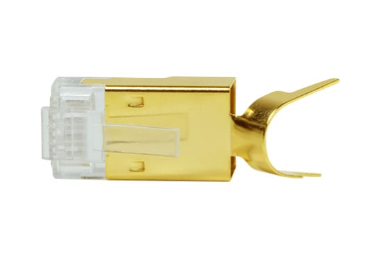 Plug Modulare Dorato RJ45 Cat8.1/Cat6A 10pz - Logilink IWP-CAT81-GOLD