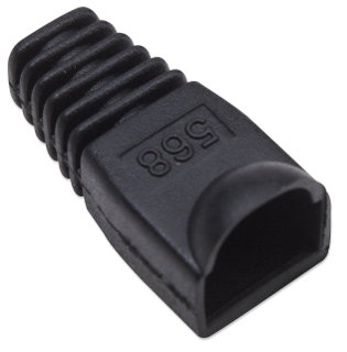 Connector cover for Plug RJ 45 6.2 mm Black - Intellinet IWP-CBOOT-BK