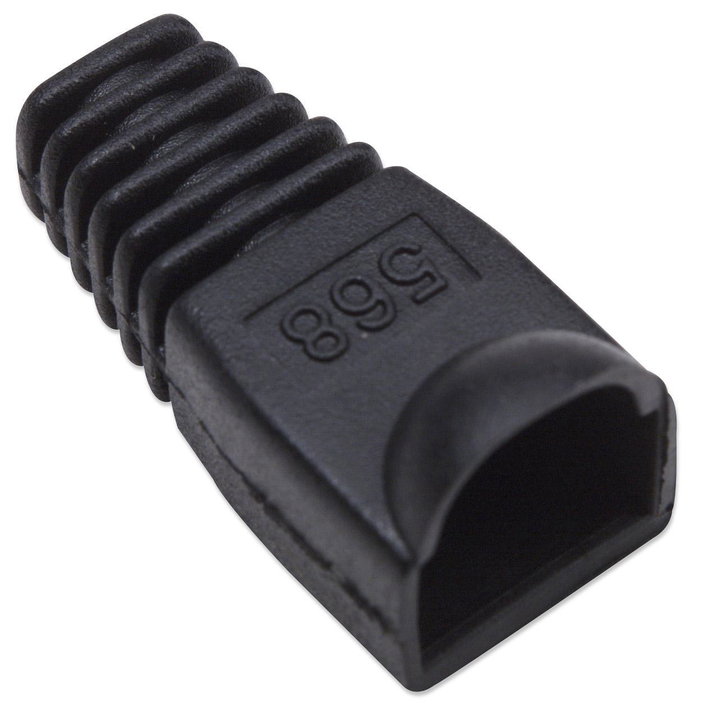 Connector cover for Plug RJ 45 6.2 mm Black - Intellinet IWP-CBOOT-BK