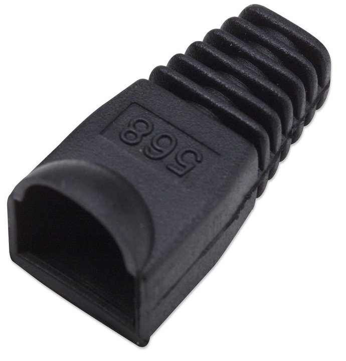 Connector cover for Plug RJ 45 6.2 mm Black - Intellinet IWP-CBOOT-BK