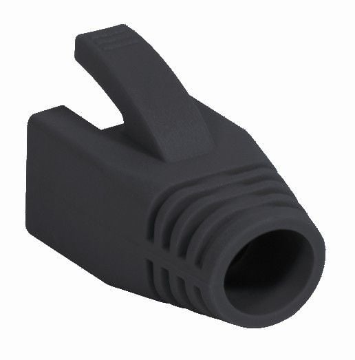 Copriconnettore per Plug RJ45 Cat6 8mm Nero - Intellinet IWP-CBOOT-BLK8
