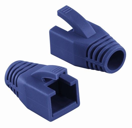 Copriconnettore per Plug RJ45 Cat6 8mm Blu - Intellinet IWP-CBOOT-BLU8