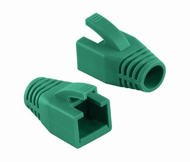 Copriconnettore per Plug RJ45 Cat6 8mm Verde - Intellinet IWP-CBOOT-GRE8