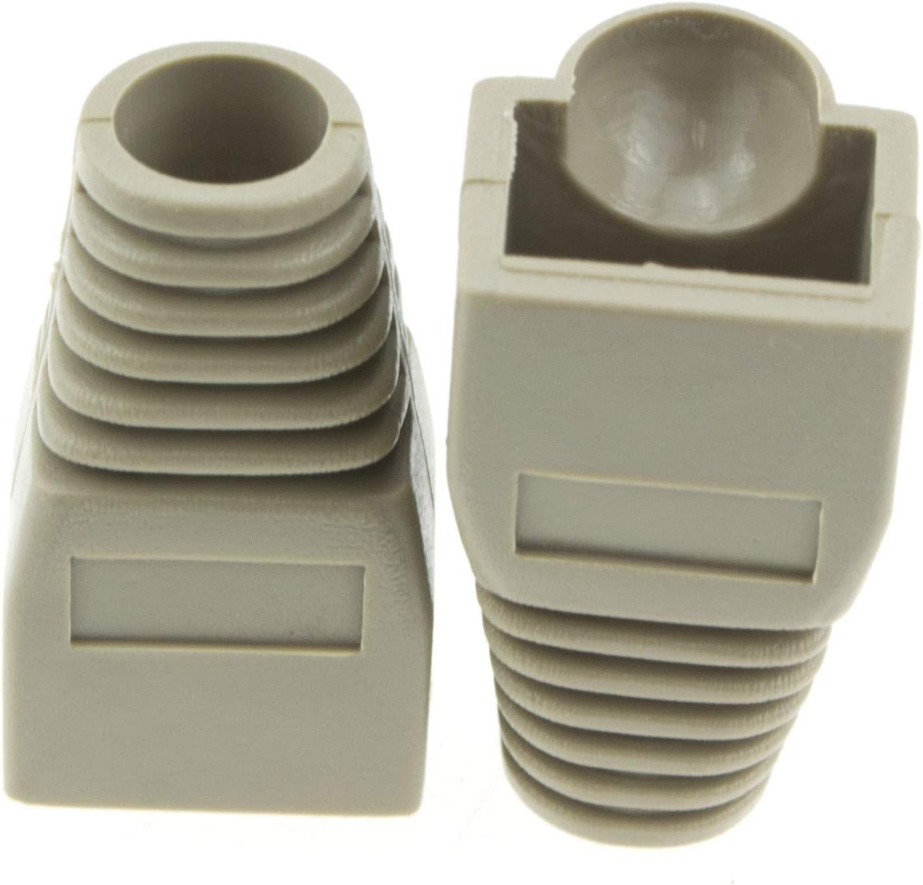Copriconnettore per Plug RJ45 6.0 mm Grigio 10 pz - Techly Professional IWP-CBOOT-GRT