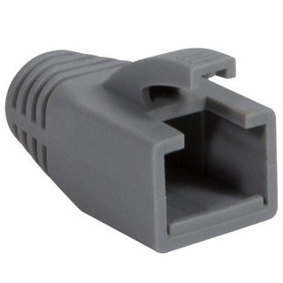 Connector cover for plug RJ 45 Cat 6 8 mm Grey (10 pcs) - Intellinet IWP-CBOOT-GRY 8