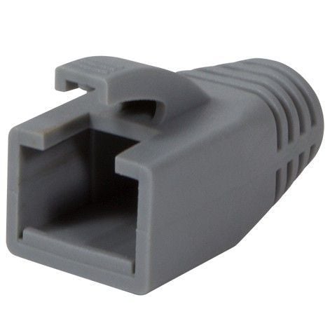 Copriconnettore per Plug RJ45 Cat6 8mm Grigio - Intellinet IWP-CBOOT-GRY8