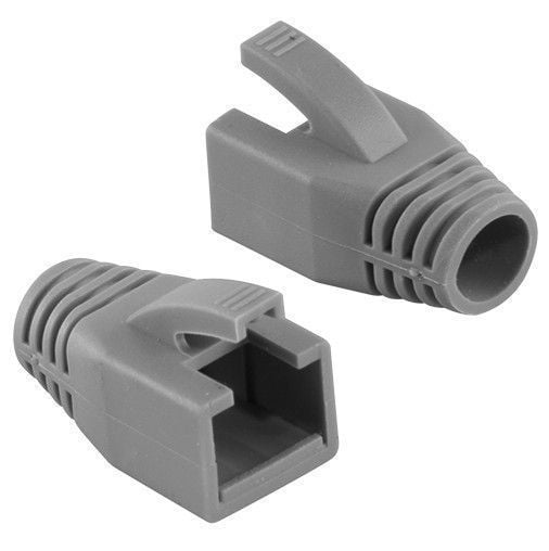 Copriconnettore per Plug RJ45 Cat6 8mm Grigio - Intellinet IWP-CBOOT-GRY8