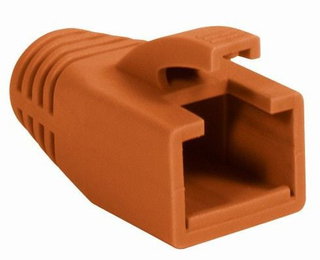 Connector cover for Plug RJ 45 Cat 6 8 mm Orange - Intellinet IWP-CBOOT-ORA 8