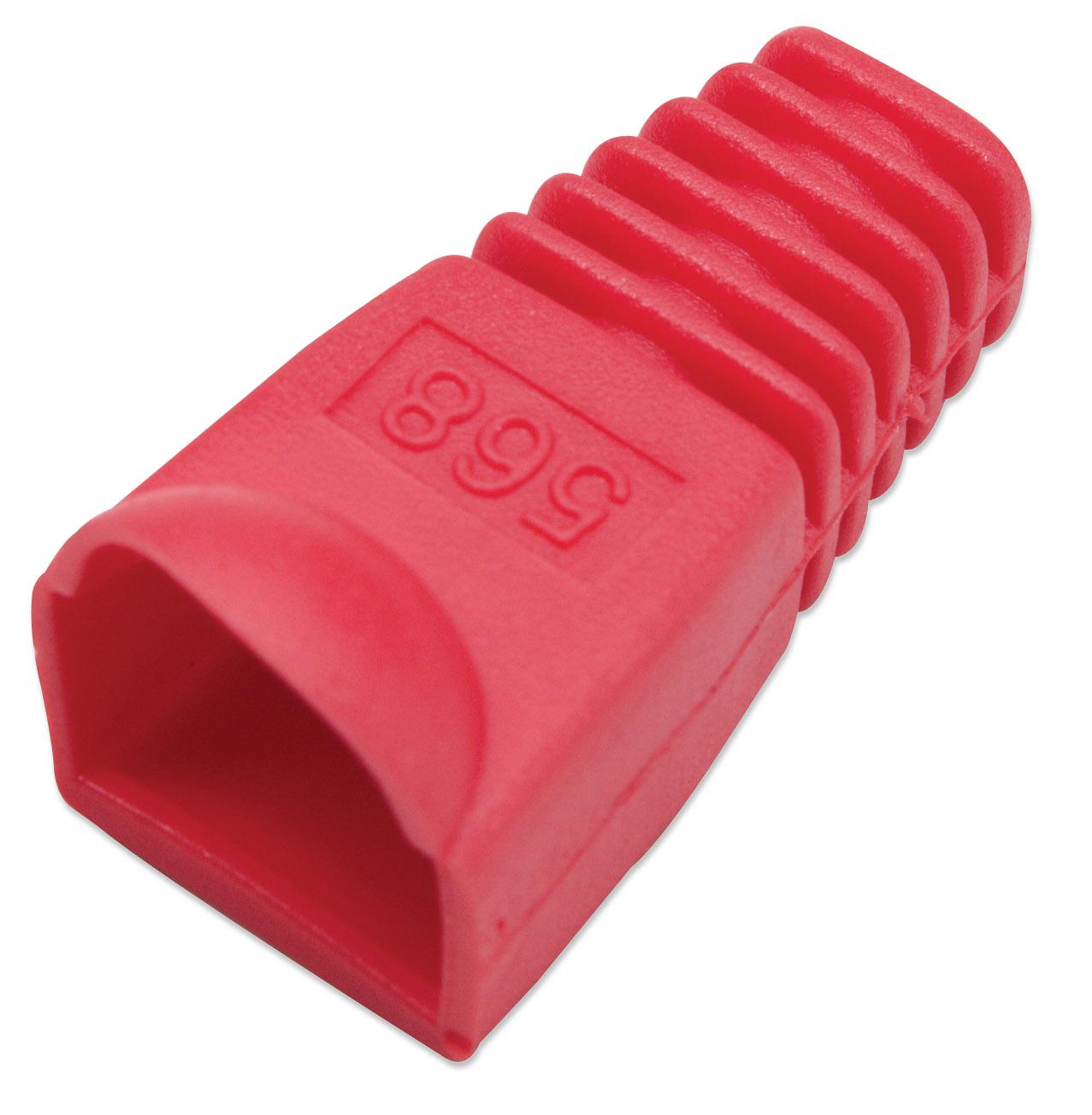 Copriconnettore per Plug RJ45 6.2mm Rosso - Intellinet IWP-CBOOT-RD