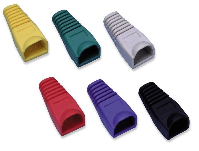 Copriconnettore per Plug RJ45 6.2mm Rosso - Intellinet IWP-CBOOT-RD