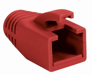 Connector cover for plug RJ 45 Cat 6 8 mm Red (10 pcs) - Intellinet IWP-CBOOT-RED 8