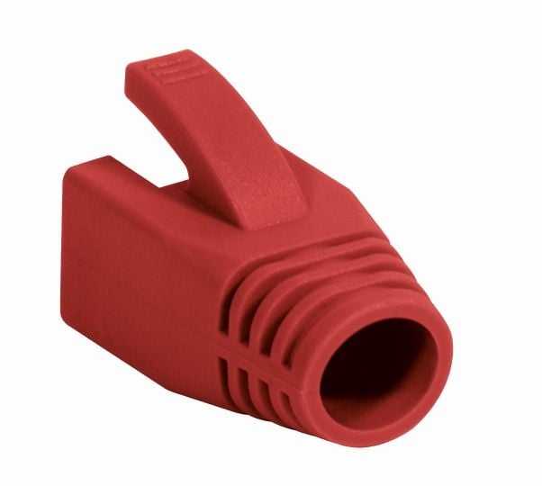 Copriconnettore per Plug RJ45 Cat6 8mm Rosso - Intellinet IWP-CBOOT-RED8