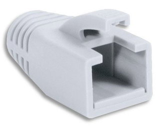 Copriconnettore per Plug RJ45 Cat6 8mm Bianco - Intellinet IWP-CBOOT-WHI8