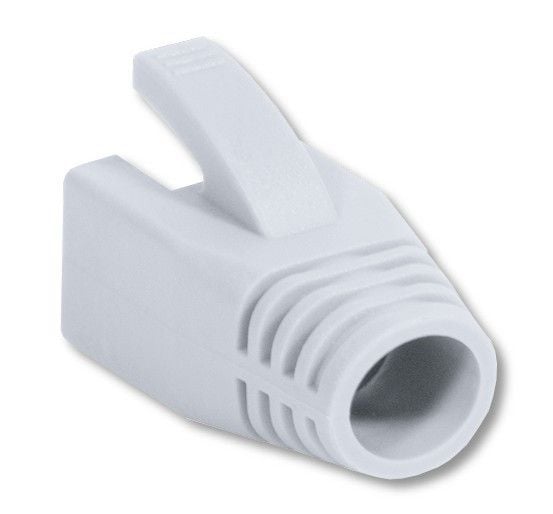 Copriconnettore per Plug RJ45 Cat6 8mm Bianco - Intellinet IWP-CBOOT-WHI8