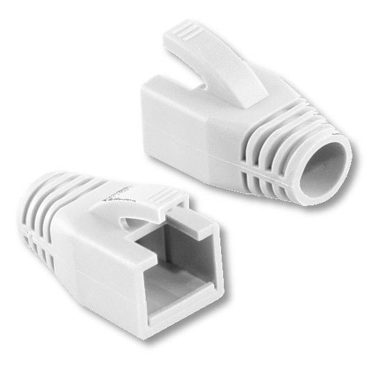 Copriconnettore per Plug RJ45 Cat6 8mm Bianco - Intellinet IWP-CBOOT-WHI8