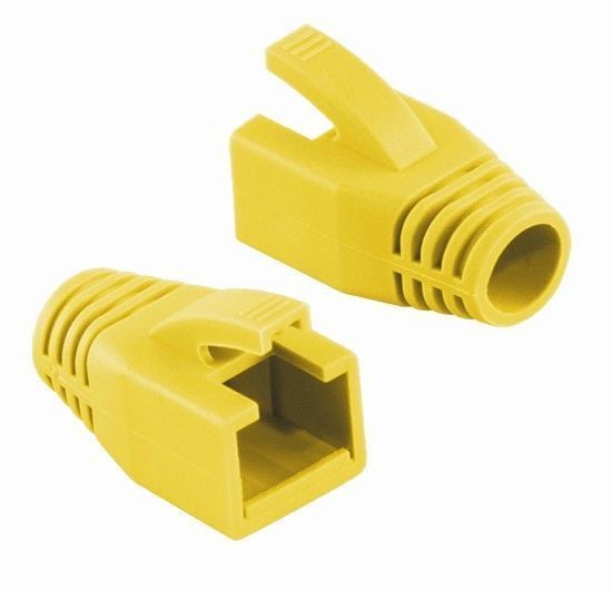 Copriconnettore per Plug RJ45 Cat6 8mm Giallo - Intellinet IWP-CBOOT-YEL8
