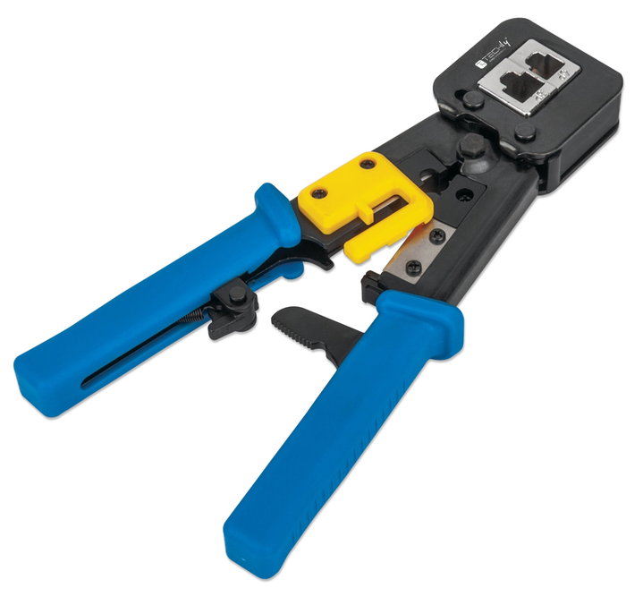 Pinza di Crimpatura per Plug Modulari Passanti - Techly Professional IWP-HT 310UT