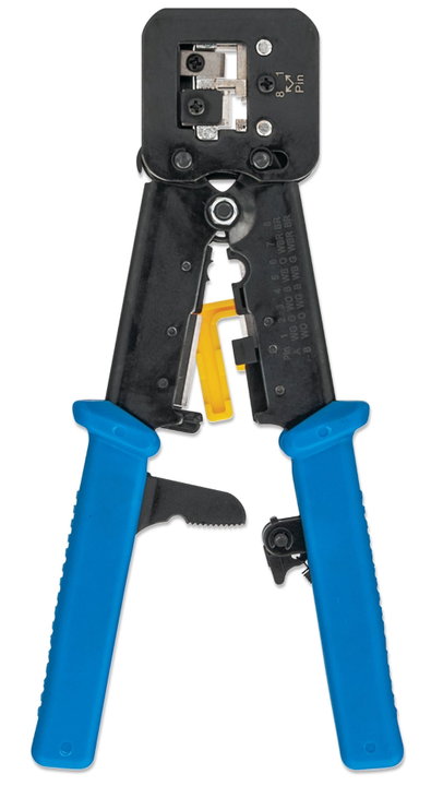 Pinza di Crimpatura per Plug Modulari Passanti - Techly Professional IWP-HT 310UT