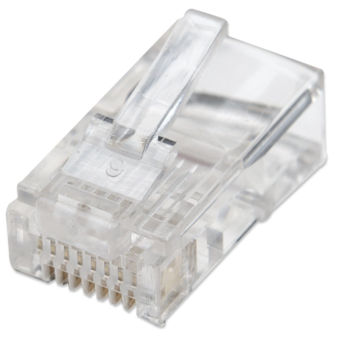 Confezione 100 Plug RJ45 UTP per Cavo Flessibile Cat5E - Intellinet IWP-JAR-C5F