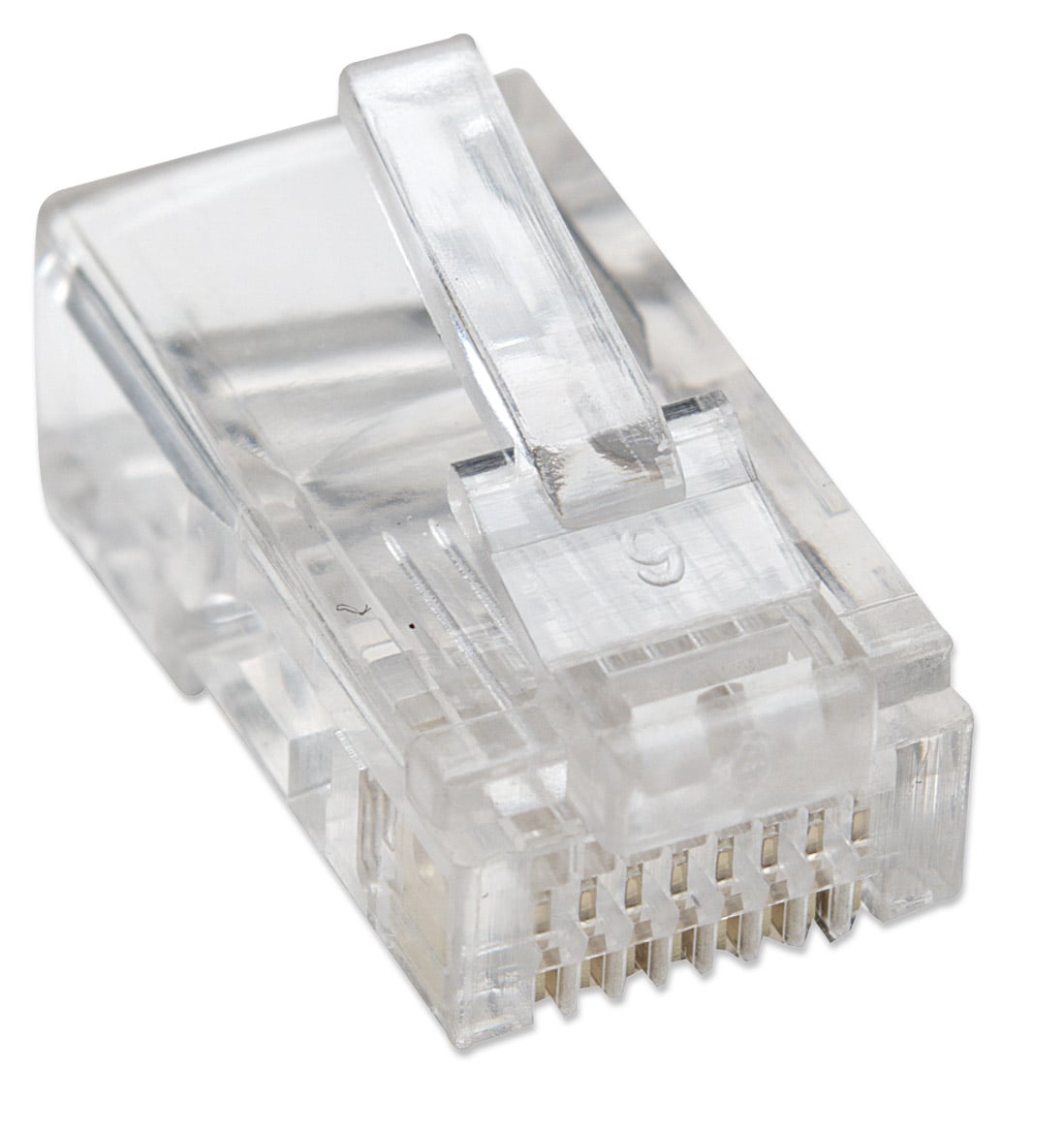 Confezione 100 Plug RJ45 UTP per Cavo Flessibile Cat5E - Intellinet IWP-JAR-C5F