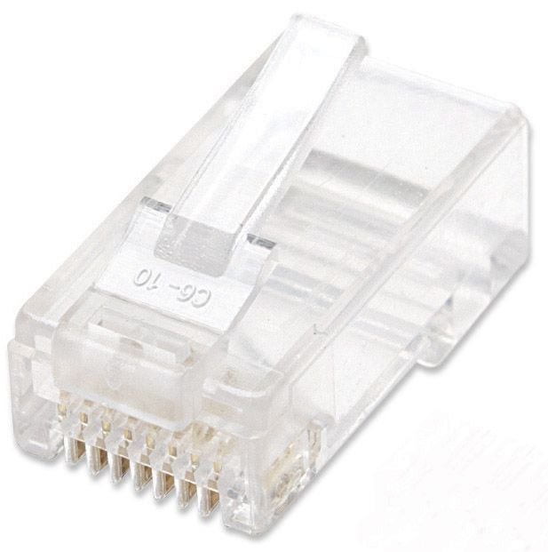 Confezione 100 Plug RJ45 UTP per Cavo Rigido Cat5E - Techly Professional IWP-JAR-C5RTY